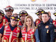 Entrega Lili Campos la mayor donación de equipo al H. Cuerpo de Bomberos de Solidaridad