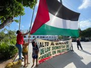 Cancunenses se suman a las protestas a favor de Palestina