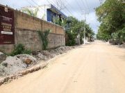 Familias cancunenses de Sacbé y Tierra y Libertad 2 y 3 felices por el progreso en las obas de la colonias