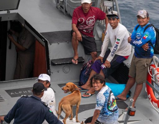 Rescate exitoso de 6 pescadores cozumeleños y su mascota «canelo»: Juanita Alonso