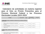 Ejercerán en esta elección su derecho al voto las personas recluidas