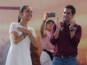 Acompañó Gino Segura a Claudia Sheinbaum en su gira por Quintana Roo