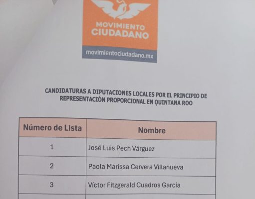 Dan a conocer lista de pluris: la encabeza Pech