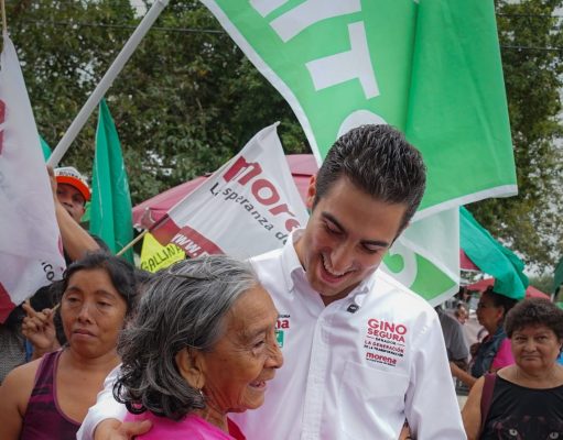 Respaldan tianguistas de la Región 96 a GINO Segura al Senado