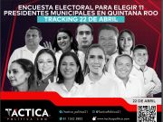 Encuesta | Contundentes triunfos en varios municipios y tres escenarios apretados, según Táctica Política