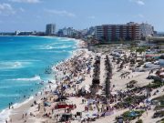 Registran playas de Cancun más de 74 mil visitantes en Semana Santa