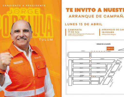 Anuncia Jorge Portilla arranque de campaña en Tulum