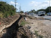 Trabajos de cableado subterráneo no afectará superficie de rodamiento del boulevard Colosio, aclaran autoridades