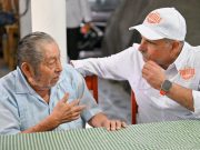 Don Martiniano Pech, fundador de Tulum, apoya a Portilla