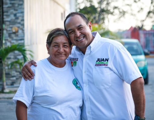 Apoyarán Juan Carrillo y Claudia Sheinbaum a mujeres de 60 a 64 años con pensión