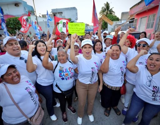 Respaldan vecinos de Villamar I las propuestas de campaña para la reelección de Lili Campos