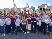 Becas escolares y empleo promete Estefanía Mercado a la juventud solidarense