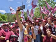 Vamos con Estefanía Mercado y con Morena; tianguistas auguran triunfo contundente el 2 de junio