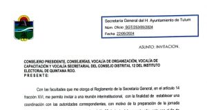 Jaguar Negro | Tulum: Secretario general, como juez y parte, pretende coordinar jornada electoral