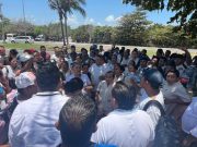 Más de 600 trabajadores de hoteles Solaris de Cancún protestan por la falta de pago de utilidades
