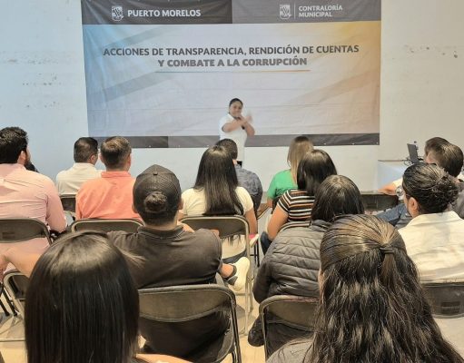 Imparte Teqroo plática a funcionarios de Puerto Morelos para prevenir delitos electorales