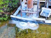 Construcción del puente Nichupté causó derrame de cemento a la laguna; presentarán denuncia en Profepa