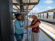 Supervisa Mara Lezama obras de la estación del Tren Maya en Chetumal