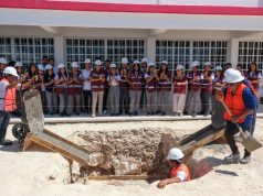 Mara Lezama cumple compromiso con el inicio de construcción de domo deportivo en el CBTIS 272 de Cancún