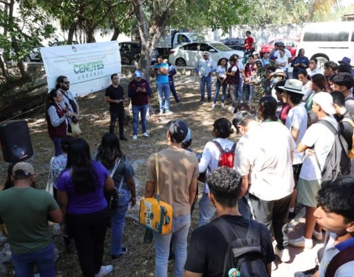Exhorta Pablo Gutiérrez a ciudadanos a sumarse a limpieza contínua de cenotes urbanos