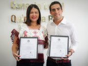Entrega INE constancias a senadores electos por Quintana Roo