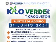 Organiza ayuntamiento de Solidaridad kilo verde y croquetón