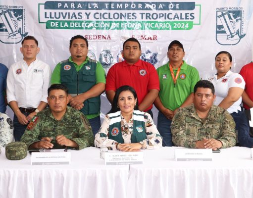 Instala Blanca Merari subcomité operativo para la temporada de lluvias y ciclones tropicales en Leona Vicario