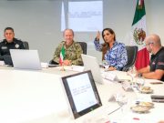 Mara Lezama revisa con secretario de Marina, Rafael Ojeda “Estrategia implementada contra el sargazo en Quintana Roo”