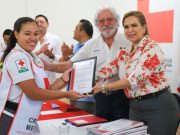 Gobierno de Lili Campos formaliza donación de predio a la Cruz Roja en Playa del Carmen