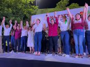 «Hoy gana Cancún», asegura Ana Paty en festejo desde el parque del Crucero