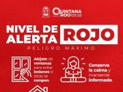Peligro máximo en FCP, Tulum, Solidaridad, JMM y Cozumel por «Beryl»