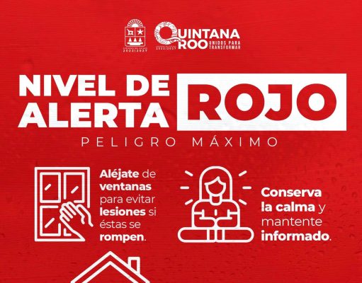 Peligro máximo en FCP, Tulum, Solidaridad, JMM y Cozumel por «Beryl»