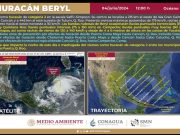 Pronostican impacto de «Beryl» como huracán 2, entre Tulum y Felipe Carrillo Puerto, para hoy por la noche