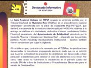 Evidencia TEPJF a Teqroo: revierte sentencia contra Chanito Toledo