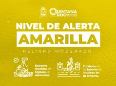 En alerta amarilla casi todo el estado, excepto el sur que está en verde