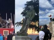 Venezuela | Manifestantes derribaron varias estatuas de Hugo Chávez