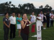 Inaugura Juanita Alonso campo de futbol soccer en la unidad deportiva Revolución