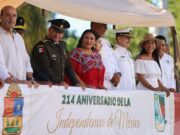 Preside Blanca Merari desfile cívico militar en conmemoración de la Independencia de México