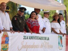Preside Blanca Merari desfile cívico militar en conmemoración de la Independencia de México