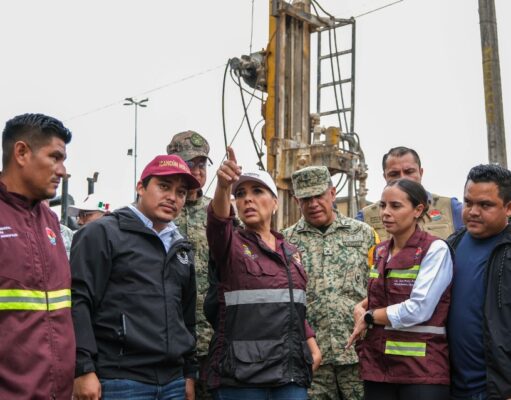 Mara Lezama recorre zonas prioritarias de Cancún y constata acciones de prevención por “Helene»