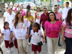 Refrenda Blanca Merari su compromiso de fincar un futuro próspero para las niñas de Puerto Morelos