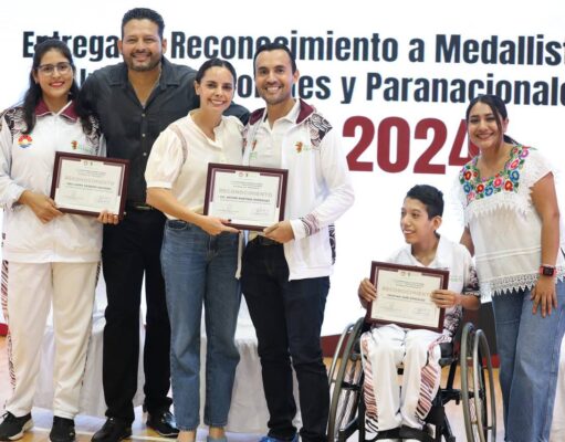Entrega Ana Paty reconocimientos a 71 atletas y 26 entrenadores medallistas de Juegos Conade 2024