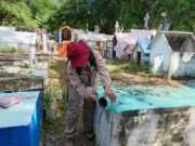 Realizan jornada contra mosquitos en panteones de Cancún