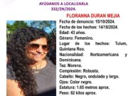 Activa FGE ficha de búsqueda en Tulum para localizar a mujer