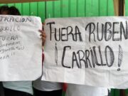 Protestan taxistas contra Rubén Carrillo; buscan su renuncia al frente del sindicato