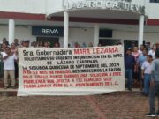 Marchan sindicalizados de LC y piden a la gobernadora Mara Lezama intervenir para que les paguen su quincena