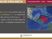 Aumenta a 70% probabilidad de riesgo de ciclón tropical en 48 horas en Quintana Roo