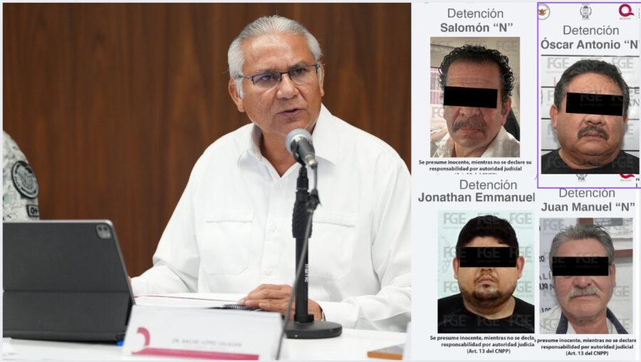 Fiscal y detenidos del sindicato de taxistas