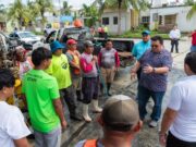 Chacón supervisa trabajos de limpieza y desazolve en Cozumel