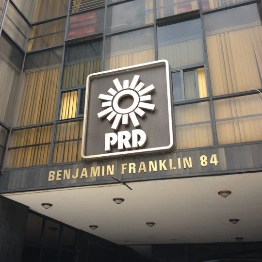 Logo del PRD-oficinas nacionales